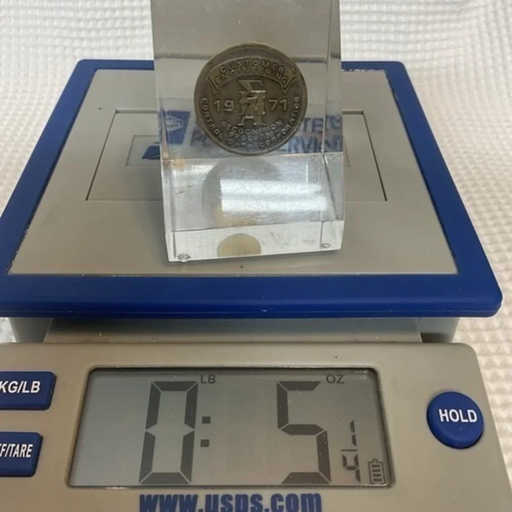 VTG 71s Control Data Corporation CDC Paperweight Medallion Tech Computer 3